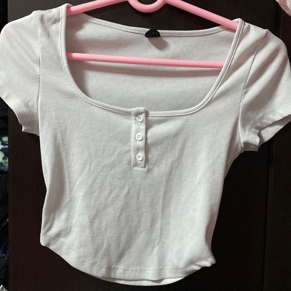 White Crop Top *Ships Today*